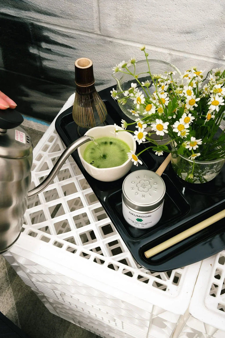 Homecoming matcha tray